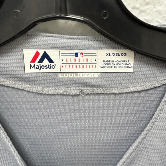 Los Angeles grey Majestic cool base baseball jersey - Picture 5 of 7